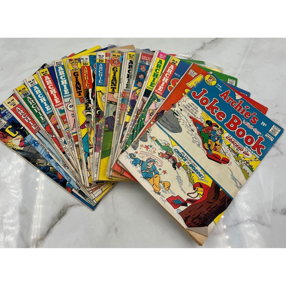 Vintage Archie Comic Book Lot Sabrina Teen-Age Witch Joke Book Laugh 20+ Issues